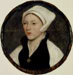 Hans Holbein the Younger - Portrait of a Young Woman with a White Coif